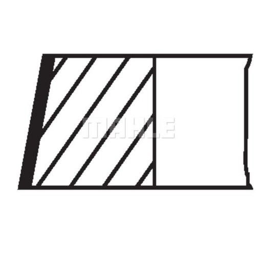 Mahle anelli pistone set anelli pistone pinza anello pistone per Smart Cabrio 450 Fortwo - Foto 2 di 6