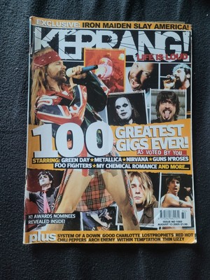 Kerrang 1069 Aug 13 2005 Green Day Iron Maiden Foo Fighters MCR Nirvana Guns N R