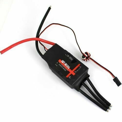 Skywing 200A Brushless ESC with 5V/3A BEC for for Fixed-wing RC Airplane - Picture 1 of 2