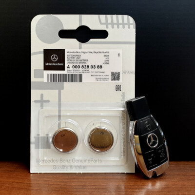 Original Mercedes Schlüsselbatterie Set Batterie Schlüssel CR2025  