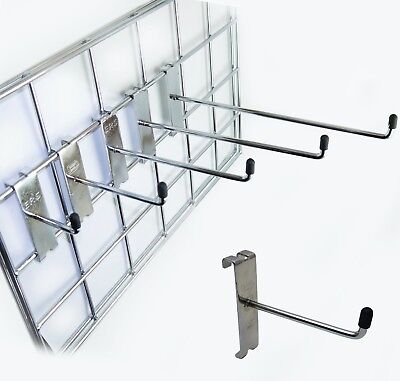 Panel Display Hooks Display Hooks For Panel TSY TOOL Grid Hook for Gridwall Gridwall Hooks 12 Count 4 Metal Chrome Slat wall Hooks 