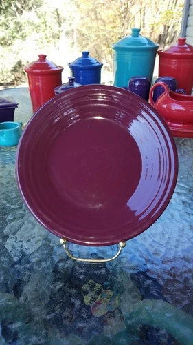 LUNCHEON PLATE claret wine NEW HOMER LAUGHLIN FIESTA 9" new