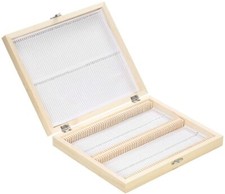 Wooden Box Storage Case with Lock for Microscope Slides Specimen Pathological