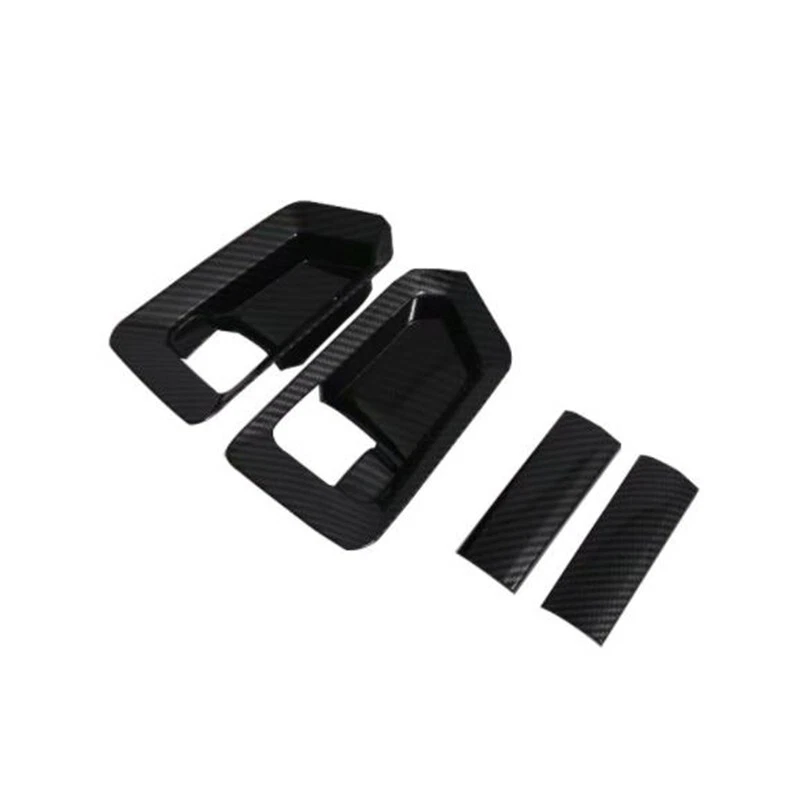 Carbon Fiber 4PCS Inner Door Handle Bowl Cover Trim For Toyota HIACE 2019-2024 — 第 4/4 张图片