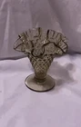 Vintage Depression Glass Avocado Green Hobnail Vase, Fenton?