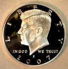 2007 S Proof SILVER Kennedy Half Dollar Coin 50 Cent JFK from US Mint Proof Set
