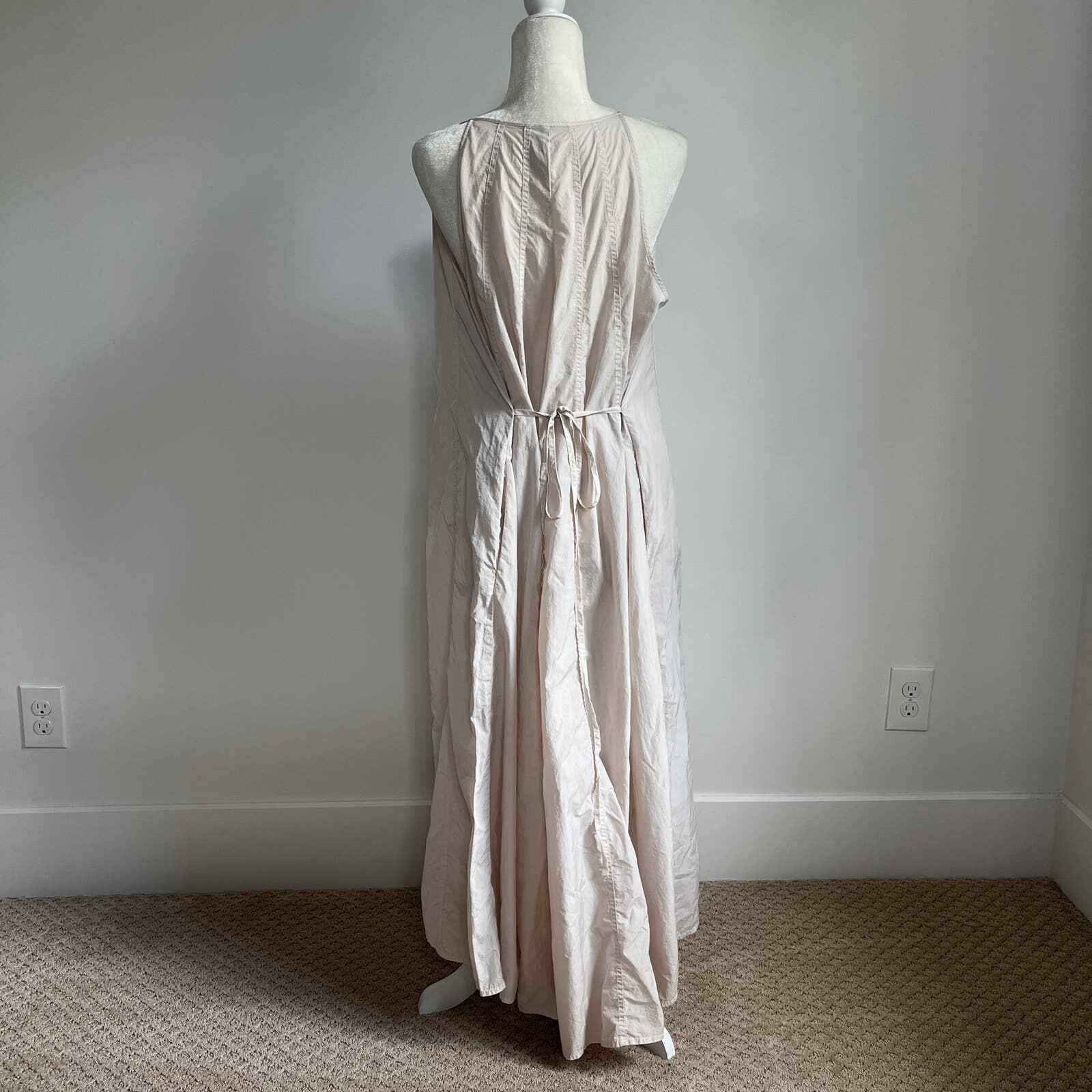 Athleta Canopy Parachute Nylon Maxi Swing Dress Large… Gem