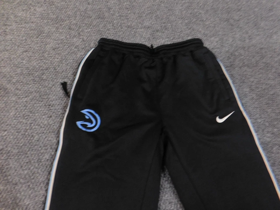 Atlanta Hawks Sweatpants boys large nike black nba dri fit performance - Image 4 of 4