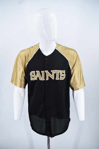 New Orleans Saints Rare Vintage Stitched Button Down Jersey - Large - NFL Brand - 第 1/10 張圖片