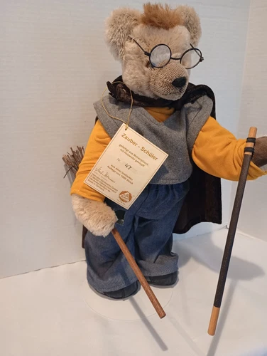 Hermann Teddy Original Limited Edition 1990 Mohair Zauber-Schuler (Majic School)