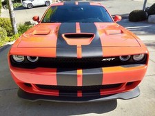 CARBON FIBER Fits 15-21 Up Dodge Challenger SRT Hellcat Style Rally Stripe Kit​