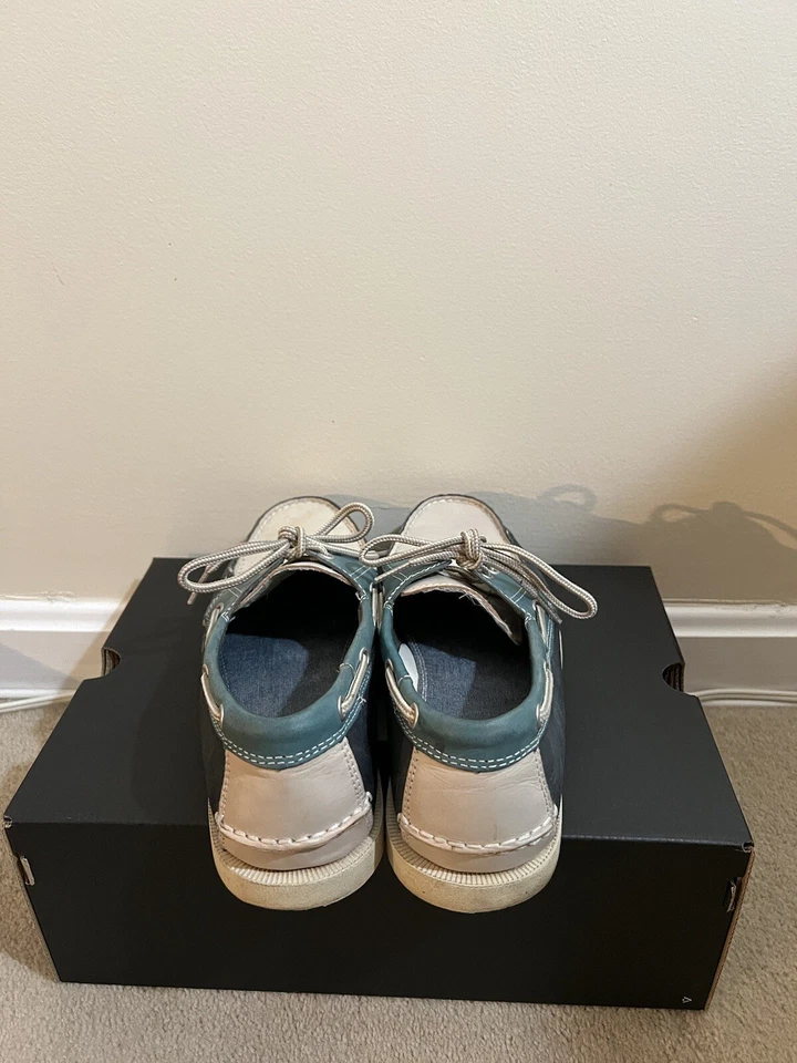 Zapatos de barco Johnston & Murphy Bower de cuero con dos ojos; multicolor para hombre talla 9” Foto 4 de 4