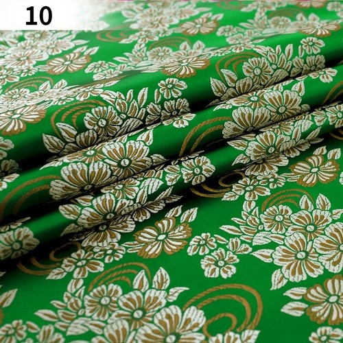 Faux Silk Satin Fabric Craft Brocade Damask Embroidery Floral Retro 75*100cm DIY - Picture 24 of 24