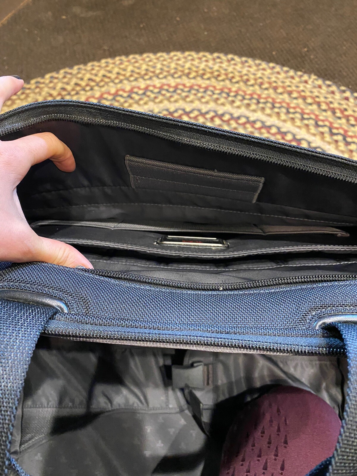 tumi leather crossbody bag Briefcase/overnight Bag Gem