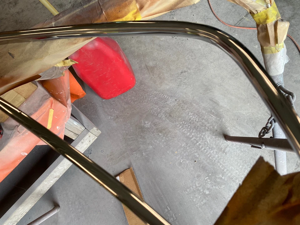 Ford Torino Ranchero 1970 1971 canal de lluvia riel de goteo moldura borde pulido Foto 3 de 4