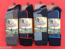 Image of 6 PAIRS MENS WALKING SOCKS WORK BOOT COTTON SOFT TOPS EASY GRIP HIKING 6 - 11