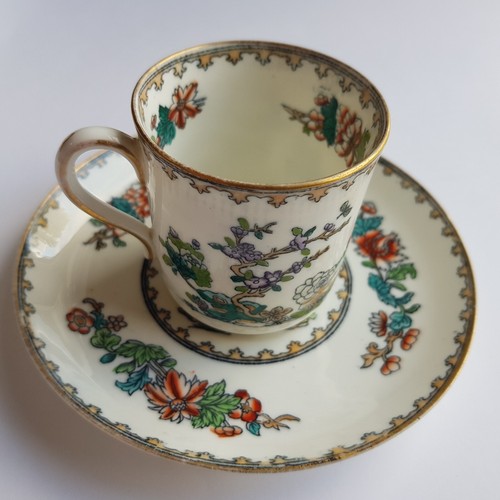 Copeland Spode Antique Ceramic Tea and Cup Saucer Oriental Rose c1900 England - Picture 13 of 13