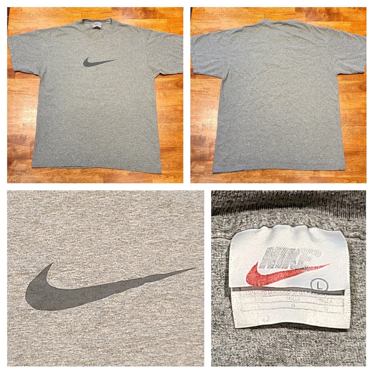 トップス 90s NIKE BIG LOGO T-SHIRT Vintage 90s Nike Big Logo Spellout T Shirt Medium Size - Etsy