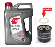 GENUINE SKYACTIV® Oil Filter 1WPE-14-302 + 5QTS. 0w-20 IDEMITSU Oil for MAZDA