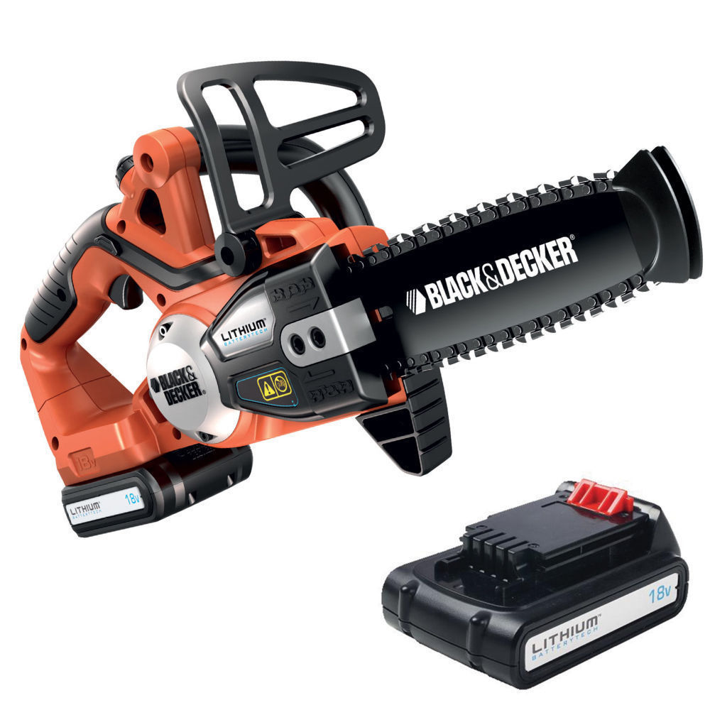 Black&Decker Elettrosega Motosega 18V LITIO  2 ah Compatta Lama 20cm GKC1820