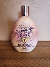 Tan Asz U Champagne Stardust 400X Bronzer Shimmernova Tanning Lotion 13.5oz H5