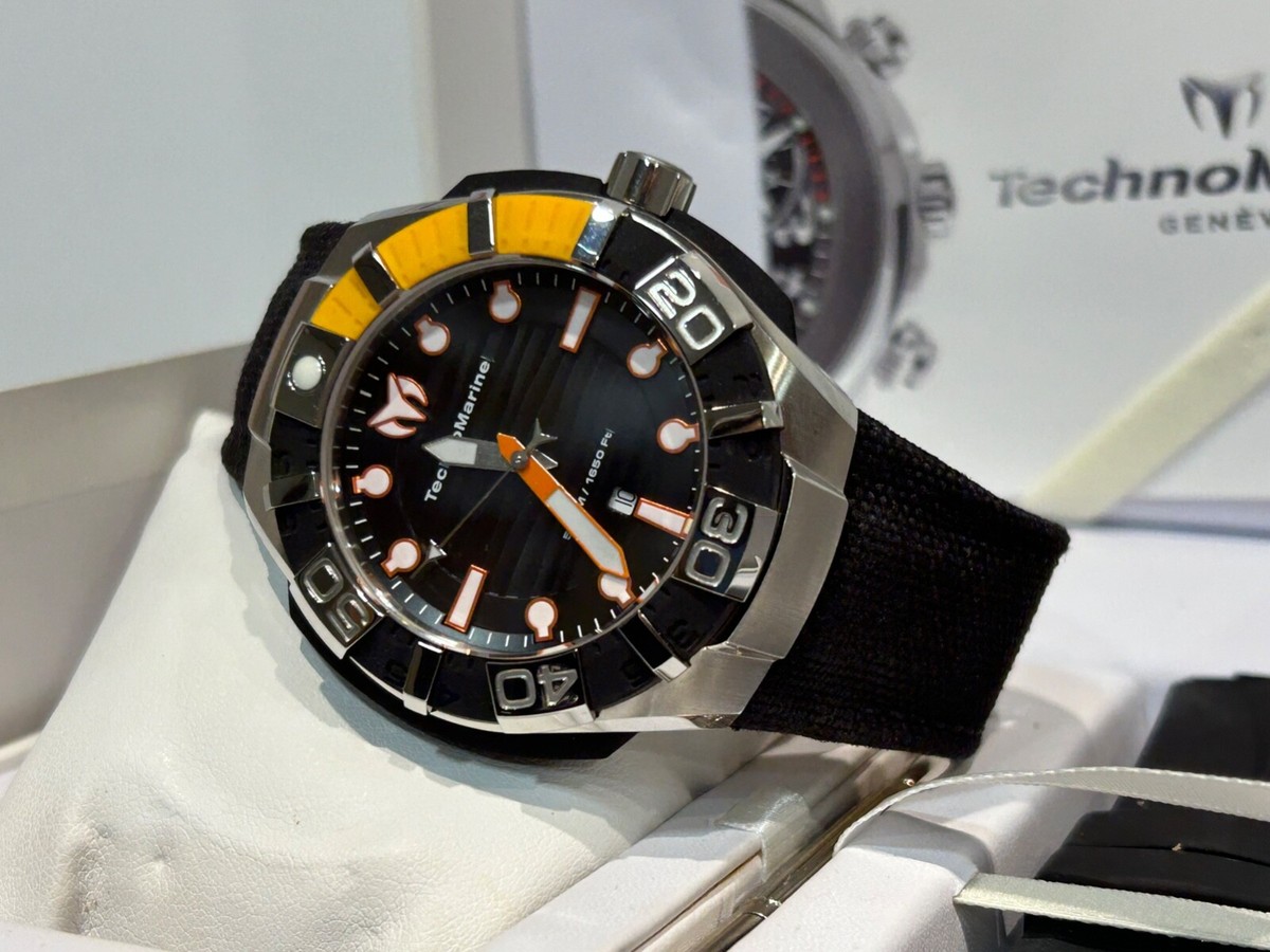 Watch TechnoMarine Black Reef 48mm 512001 Box Papers