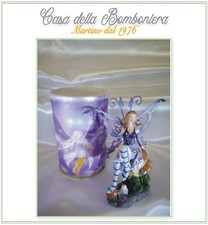 BOMBONIERA BATTESIMO COMUNIONE CRESIMA  FATINA WINX SU FUNGO CM.11,5 H.  