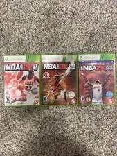 LOT OF 3 XBOX 360 GAMES NBA 2K11,12,14 Michael Jordan Basketball TESTED