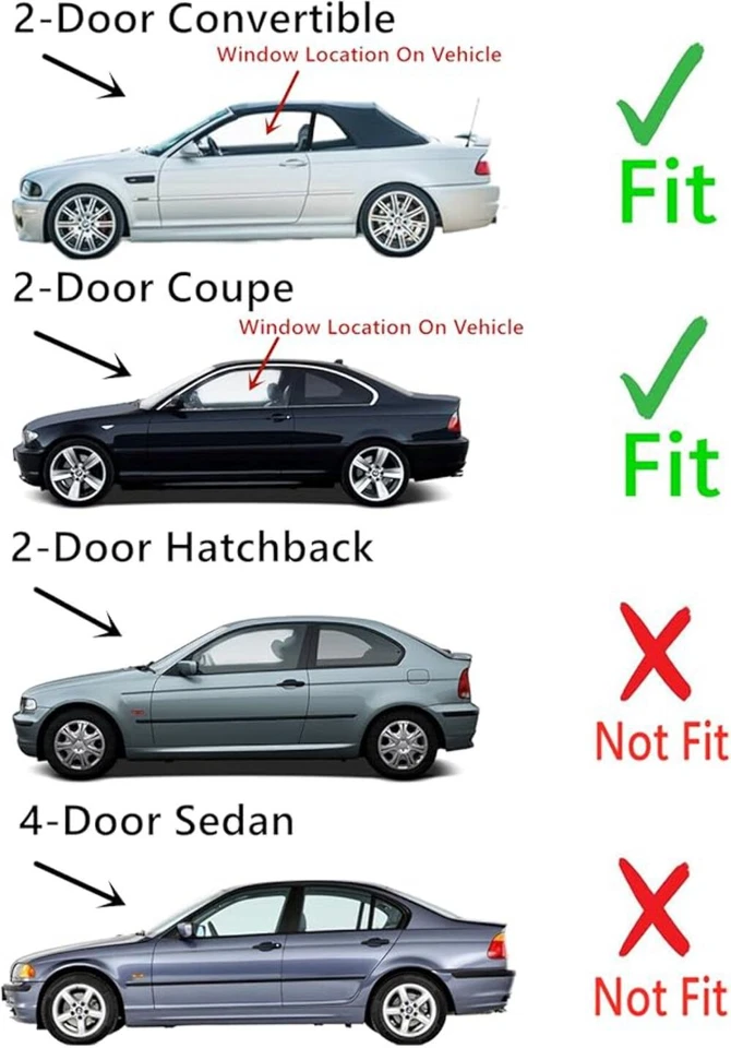 BMW 3 Series M3 328i 323i 325is 318i Left Door Window Glass 1995-1999 Foto 2 de 3