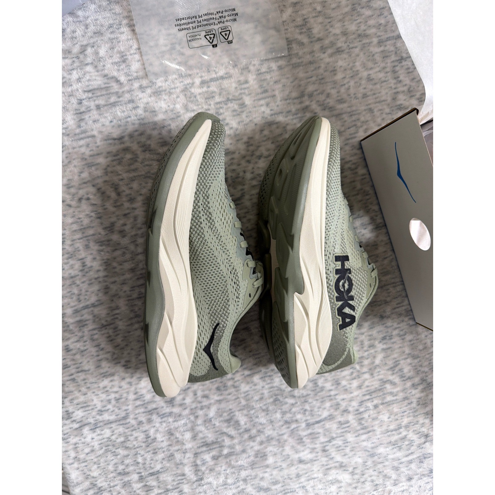 Hoka Rincon 4 Mens Running Shoes Sage Green Laurel Wreath 1155130 FLY 7.5D thumbnail 4