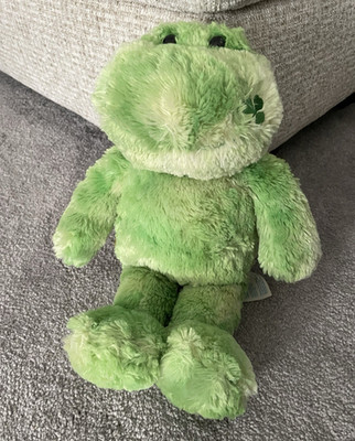 Stuffed with Hugs and Good Wishes Build-a-Bear Green Frog Plush Washable 2004