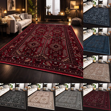 Traditional Non Slip Luxury Large Rug Living Room Bedroom Carpet Hallway Runner
