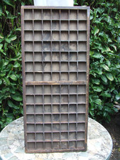 Vintage Compositors Wooden Letterpress Printers Type case Drawer Unrestored Good