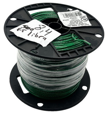 REPUBLIC WIRE E167613 MACHINE TOOL WIRE 500FT 8,4 LIBRA 14 MTW or THHN* GREEN  