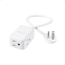 Flat Extension Cord Short 3ft, ETL Listed, Indoor 3 Prong Extension Cord with