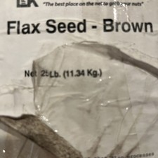Brown Flax Seeds Whole Grain Seed Flaxseed NON GMO Linseed 25lbs.