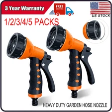8 Spray Patterns-Heavy Duty Garden Hose Nozzle Car, Lawn, Pets, Leakproof lot