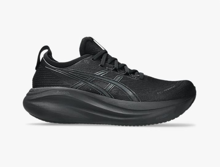 Black Sneaker Running Shoe Men 27 Nimbus Gel Asics Size27.0cm 27 GEL-NIMBUS ASICS スパイク・シューズ Trainer Ship US スパイク・シューズ