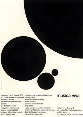 Musica Viva Concert Poster (1958) - Multiple Sizes Available