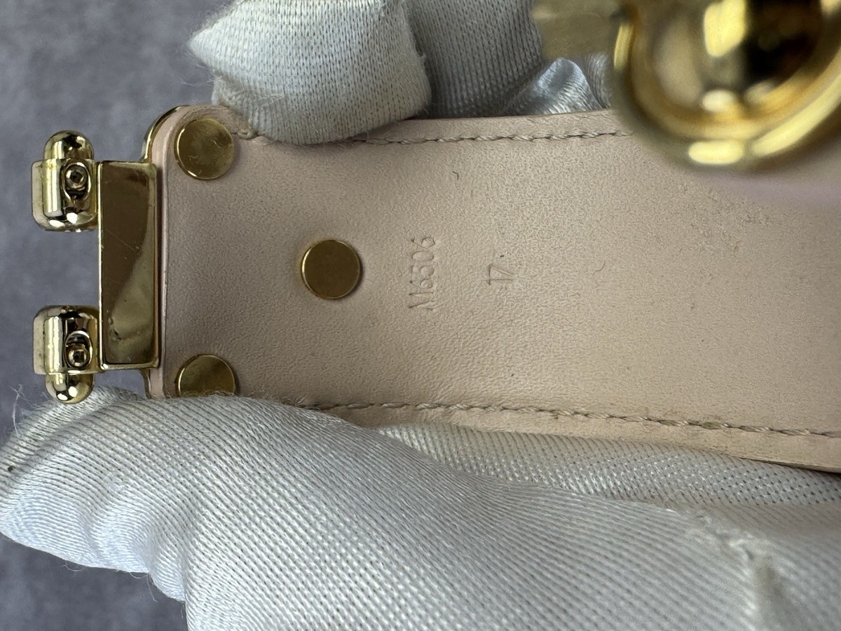 Louis Vuitton Beige Gold Save It Patent Leather Women display picture 2