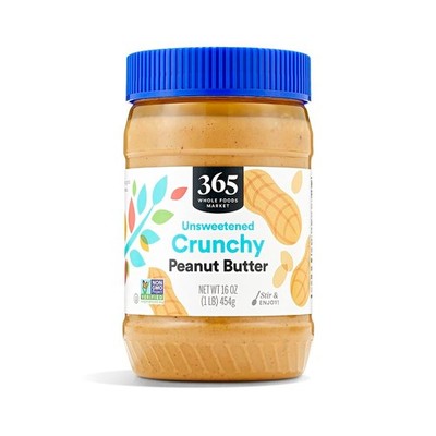 All-Natural 16-Ounce Crunchy Peanut Butter, , Kosher - Stir and Enjoy!