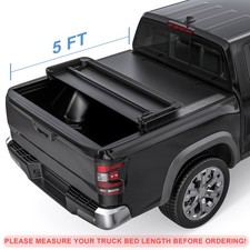 Truck Tonneau Cover For 2005-2015 Toyota Tacoma 5 Fleetside Bed Soft Tri-fold