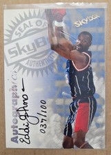 1997-98 Skybox Premium Autographics Century Marks 037/100 Eddie Johnson Auto