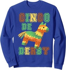 Funny Horse Racing Vintage Cinco De Derby KY Derby Unisex Crewneck Sweatshirt