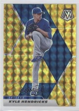 2021 Panini Mosaic Reactive Yellow Mosaic Prizm Kyle Hendricks #163 0c7d
