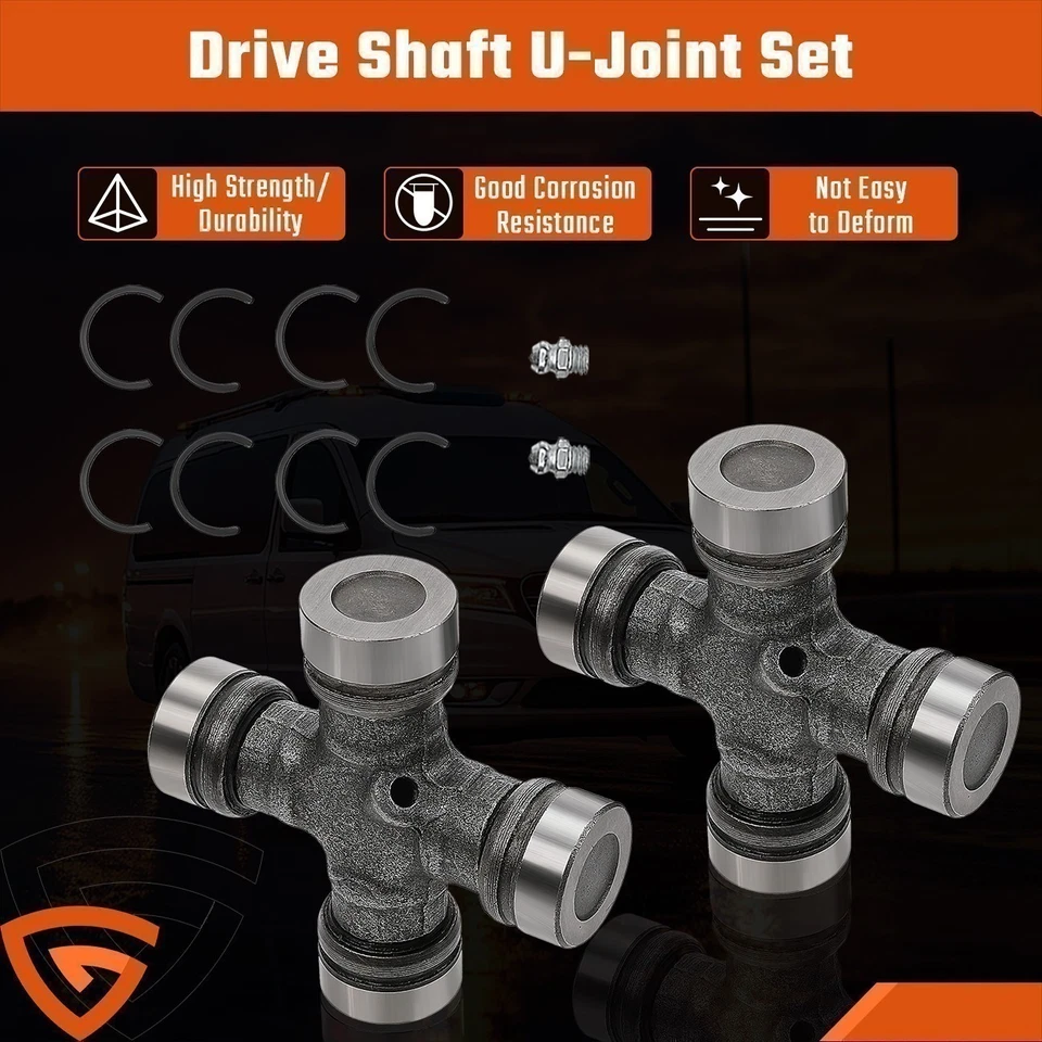 2pcs Premium Driveshaft Universal Joints Pair Front Rear Moog 534G Kqxgtmgwmlhsq - Image 3 of 4