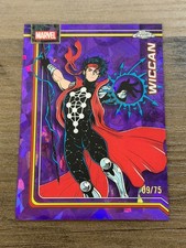 2026 Topps Chrome Sapphire Marvel Wiccan Purple Refractor /75 #198