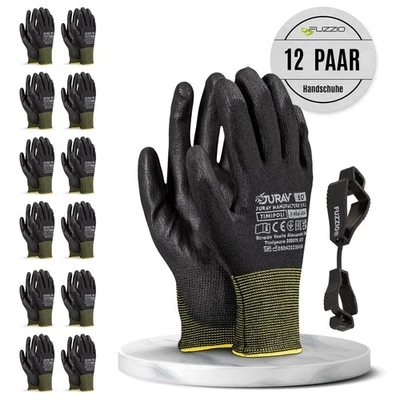 ✅12 Paar Arbeitshandschuhe Montagehandschuhe Schutzhandschuhe Garten Handschuhe✅ - Bild 1 von 4