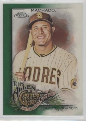2022 Topps Allen & Ginter Chrome Green Refractor 68/99 Manny Machado #83 09dw