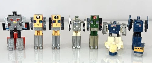 Vintage 1983 Takara Japan Diaclone Train Robo lot x 7 pre-Transformers G1 Raiden